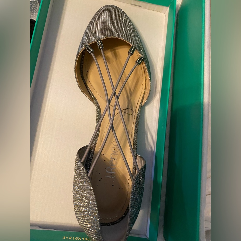 J Renee pewter dress shoe